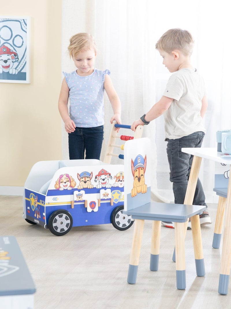 ROBA Carrello giocattolo a forma di bus "Paw Patrol" – abaco e elementi girevoli – blu / bianco Blu Bianco - Kiabi