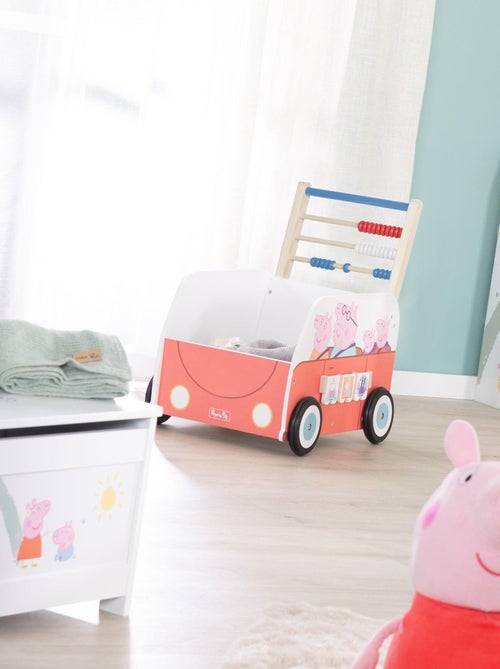 ROBA Carrello giocattolo a forma di bus "Peppa Pig" – abaco e elementi girevoli – motivo maialino - Kiabi