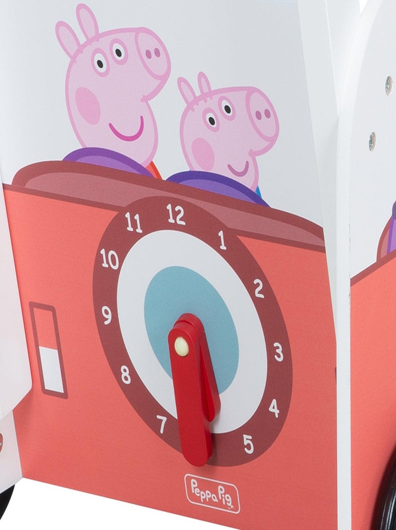 ROBA Carrello giocattolo a forma di bus "Peppa Pig" – abaco e elementi girevoli – motivo maialino Bianco Rosa - Kiabi