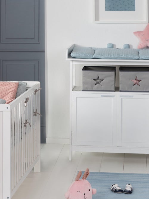 ROBA Cassettiera con Fasciatoio Hamburg a 2 Ante + 2 Contenitori – Bianco - Kiabi