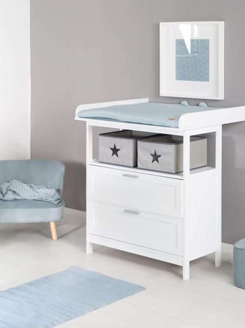 ROBA Cassettiera con Fasciatoio Hamburg con 2 Cassetti + 2 Contenitori – Bianco - Kiabi