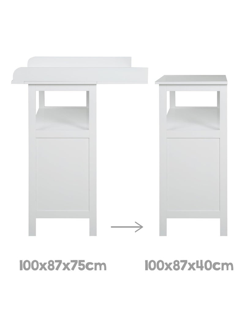 ROBA Cassettiera con Fasciatoio Hamburg con 2 Cassetti + 2 Contenitori – Bianco Bianco - Kiabi