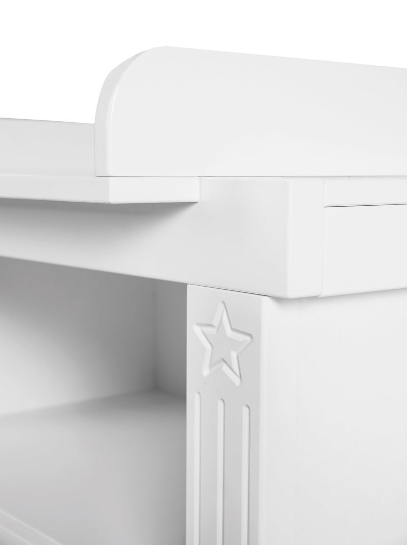 ROBA Comò Fasciatoio "Maxi" – con piano fasciatoio removibile – stile country Bianco - Kiabi