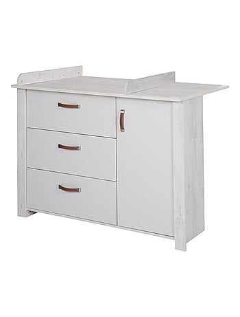 ROBA Comò fasciatoio "Mila" con piano amovibile – chiusura soft‑close – altezza 90,5 cm