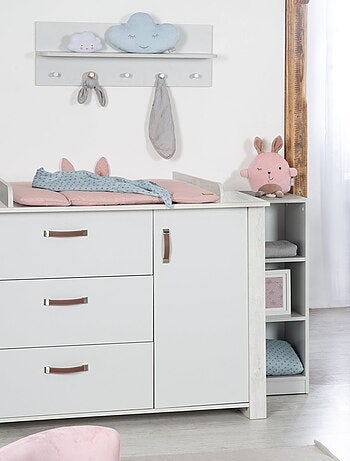 ROBA Comò fasciatoio "Mila" con piano amovibile – chiusura soft‑close – altezza 90,5 cm