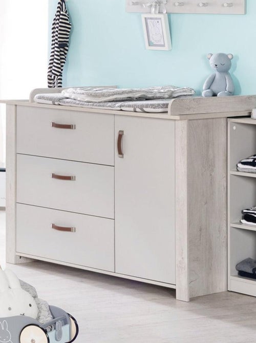 ROBA Comò fasciatoio "Mila" con piano amovibile – chiusura soft‑close – altezza 90,5 cm - Kiabi