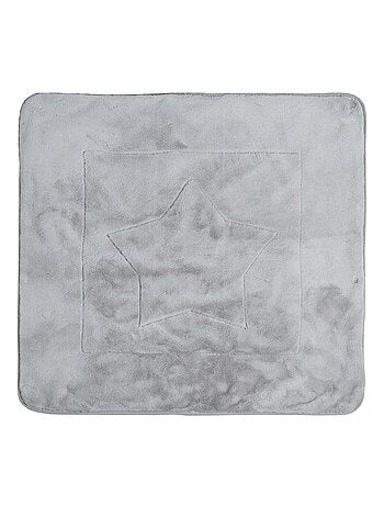 ROBA Coperta bebè "Happy Patch" – 80×80 cm – verde/grigio