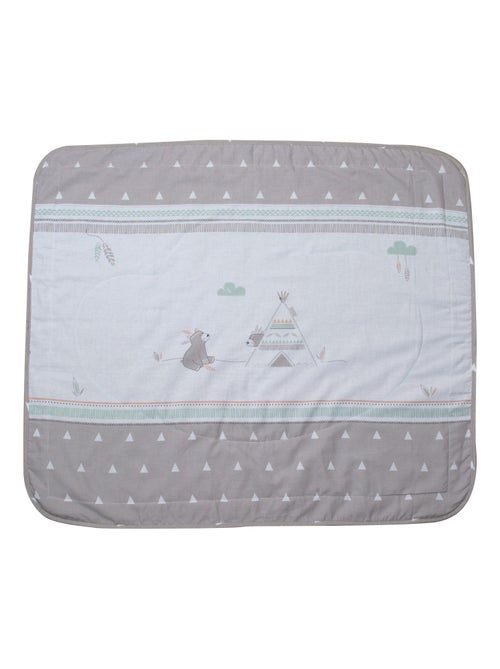 ROBA Coperta bebè "Indibear" – 80×80 cm – marrone - Kiabi