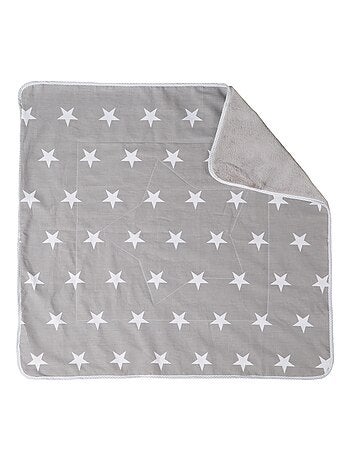 ROBA Coperta bebè "Little Stars" – 80×80 cm – grigio/bianco