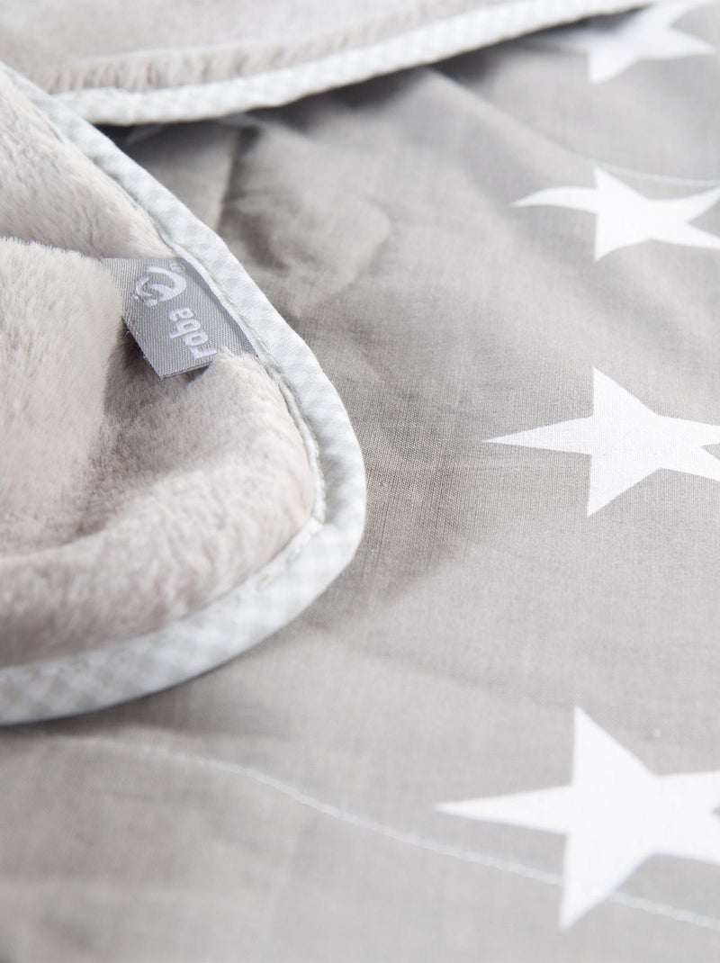 ROBA Coperta bebè "Little Stars" – 80×80 cm – grigio/bianco Grigio - Kiabi