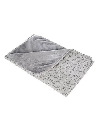 ROBA Coperta bebè "miffy®" – 80×80 cm – grigio