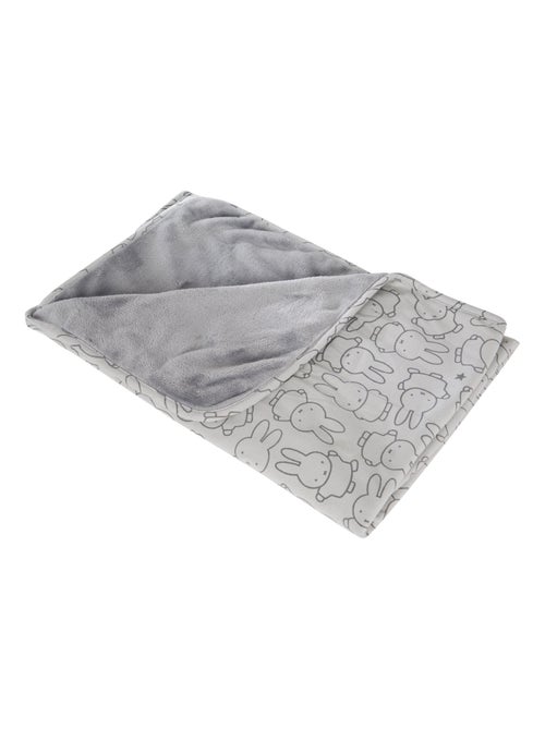 ROBA Coperta bebè "miffy®" – 80×80 cm – grigio - Kiabi