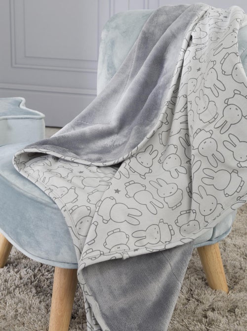ROBA Coperta bebè "miffy®" – 80×80 cm – grigio - Kiabi