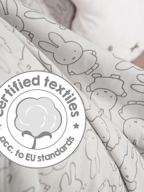 ROBA Coperta bebè "miffy®" – 80×80 cm – grigio - Kiabi
