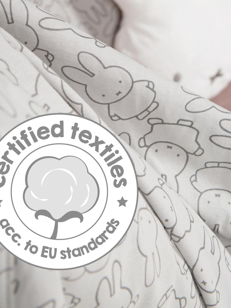 ROBA Coperta bebè "miffy®" – 80×80 cm – grigio Grigio - Kiabi