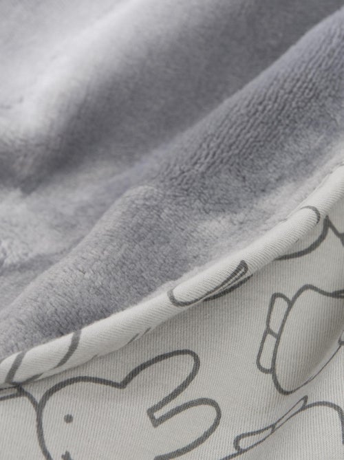 ROBA Coperta bebè "miffy®" – 80×80 cm – grigio - Kiabi