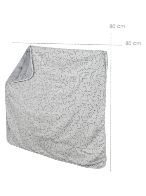 ROBA Coperta bebè "miffy®" – 80×80 cm – grigio - Kiabi