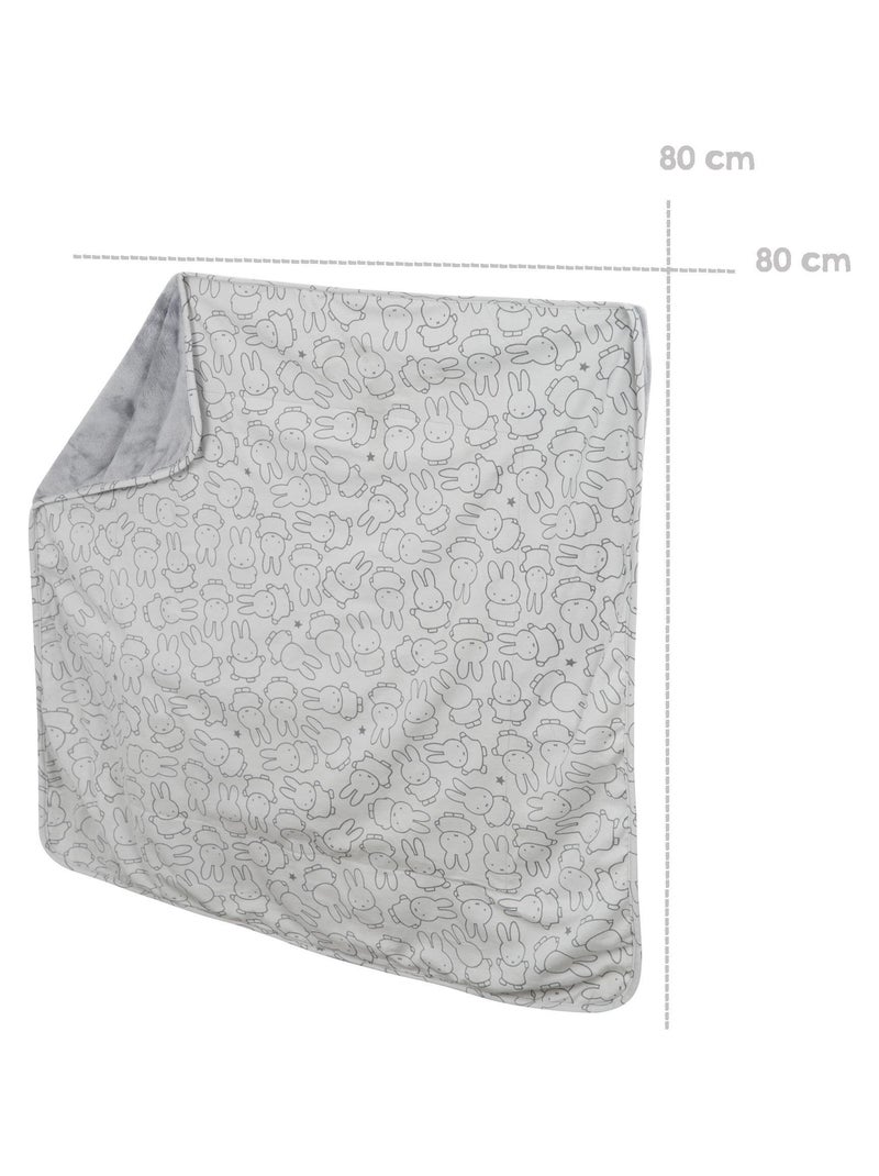 ROBA Coperta bebè "miffy®" – 80×80 cm – grigio Grigio - Kiabi