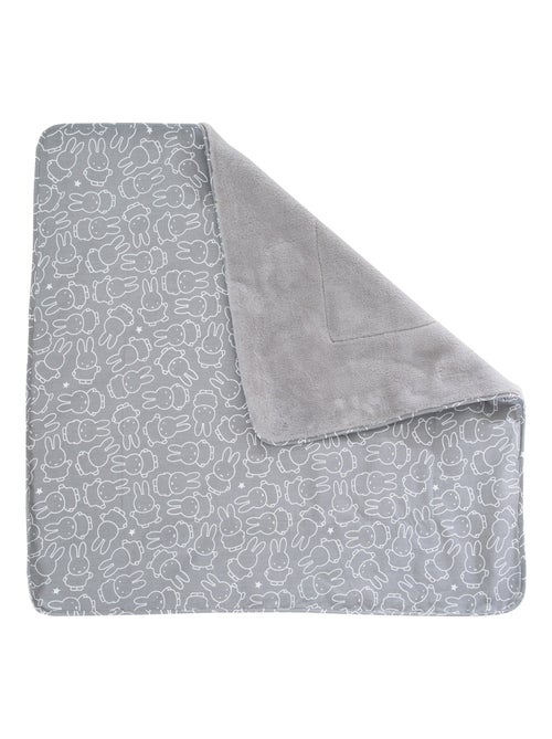 ROBA Coperta bebè "miffy®" – 80×80 cm – grigio/bianco - Kiabi