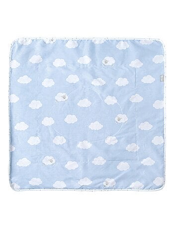 ROBA Coperta bebè "Petit Nuage" – 80×80 cm – azzurro/bianco