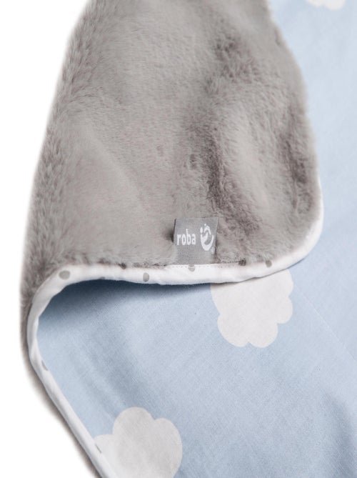 ROBA Coperta bebè "Petit Nuage" – 80×80 cm – azzurro/bianco - Kiabi