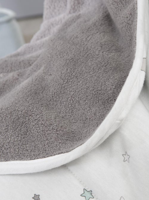 ROBA Coperta bebè "Sternenzauber Grau" – 80×80 cm – grigio chiaro/bianco - Kiabi