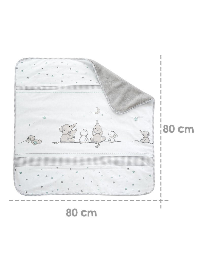 ROBA Coperta morbida "Sternenzauber" – 80×80 cm – grigio chiaro/bianco Grigio - Kiabi