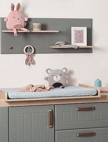 ROBA Coprimaterasso fasciatoio estensibile in cotone biologico 'Seashells'