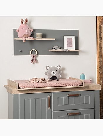 ROBA Coprimaterasso fasciatoio estensibile in cotone biologico 'Seashells'