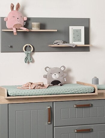 ROBA Coprimaterasso fasciatoio estensibile in cotone biologico 'Seashells'