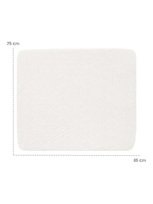 ROBA Coprimaterasso fasciatoio estensibile in cotone biologico 'Seashells' - Kiabi