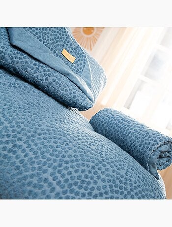 ROBA Coprimaterasso fasciatoio estensibile in cotone biologico 'Seashells'