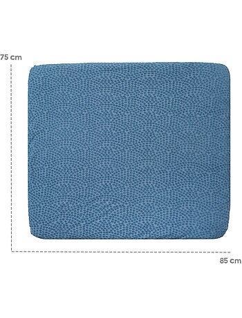 ROBA Coprimaterasso fasciatoio estensibile in cotone biologico 'Seashells'