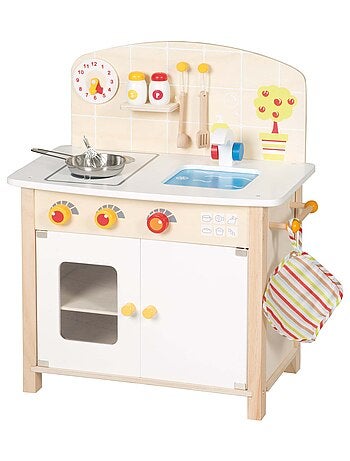 ROBA Cucina in legno per bambini + accessori in metallo e legno – da 3 anni