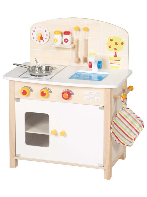 ROBA Cucina in legno per bambini + accessori in legno e metallo – da 3 anni - Kiabi