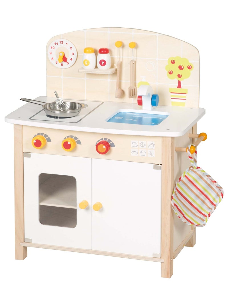 ROBA Cucina in legno per bambini + accessori in legno e metallo – da 3 anni Beige - Kiabi