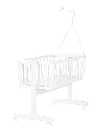 ROBA Culla Adam & Eule 40×90 cm + set completo – legno laccato bianco