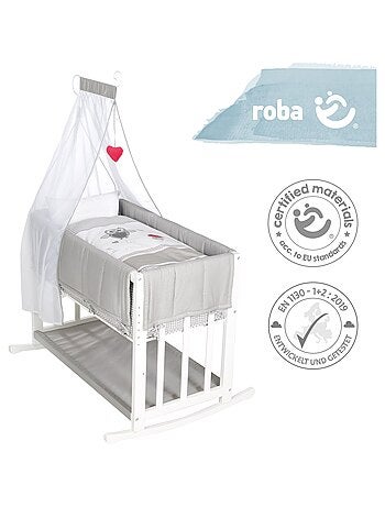 ROBA Culla Cododo "Adam & Eule" 4‑in‑1 + set completo