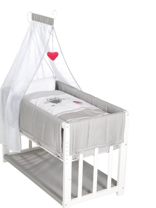 ROBA Culla Cododo "Adam & Eule" 4‑in‑1 + set completo - Kiabi