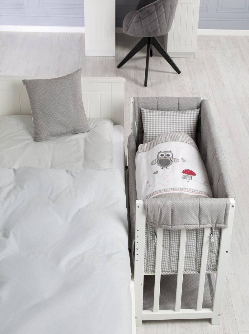 ROBA Culla Cododo "Adam & Eule" 4‑in‑1 + set completo Bianco - Kiabi