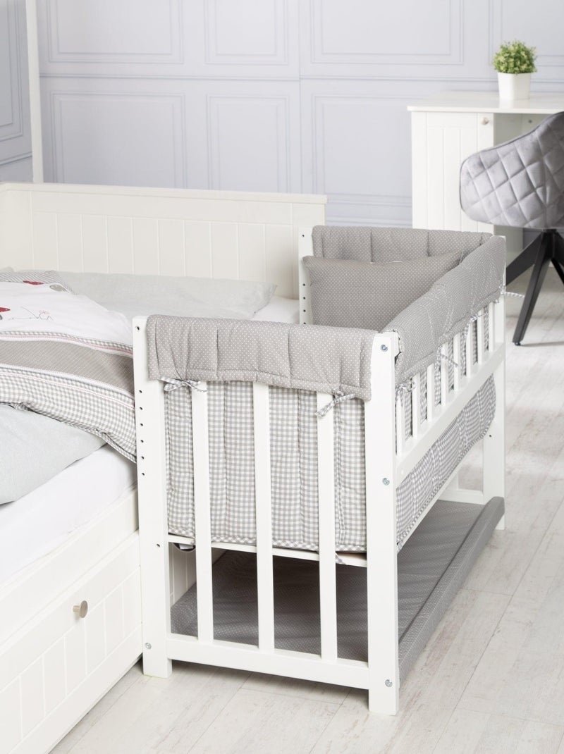 ROBA Culla Cododo "Adam & Eule" 4‑in‑1 + set completo Bianco - Kiabi
