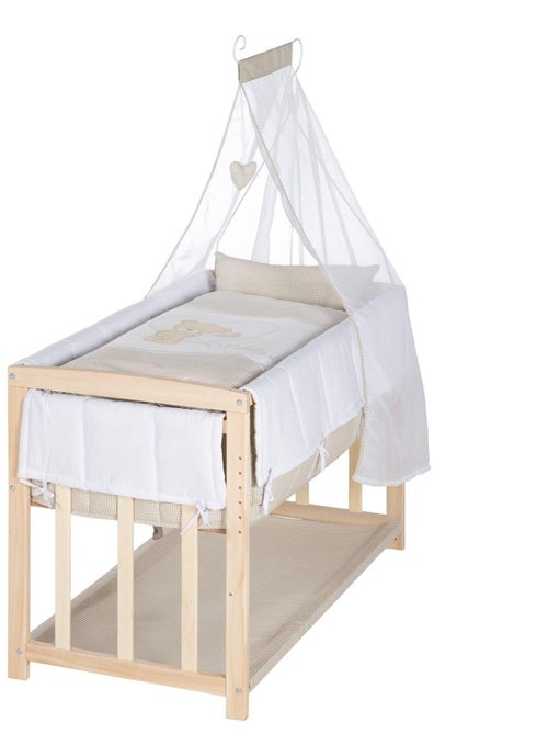 ROBA Culla Cododo "Liebhabear" 4‑in‑1 + set completo - Kiabi