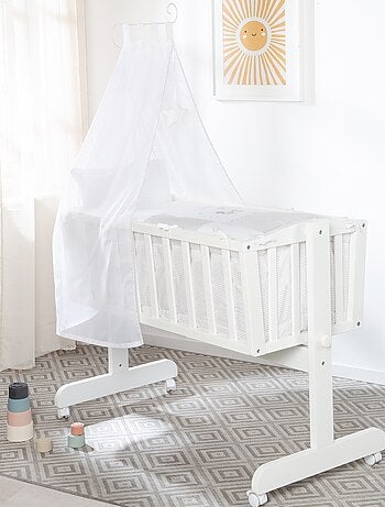 ROBA Culla Fox & Bunny 40×90 cm + set completo – legno laccato bianco
