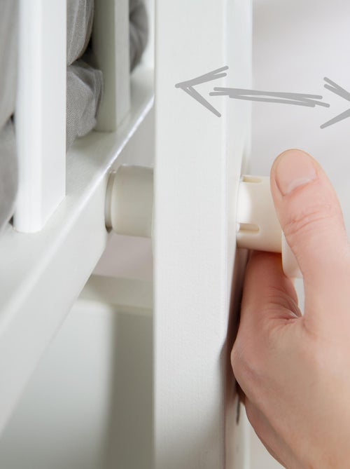 ROBA Culla Fox & Bunny 40×90 cm + set completo – legno laccato bianco - Kiabi