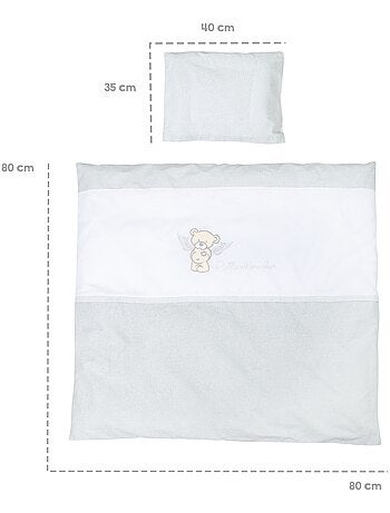 ROBA Culla Heartbreaker 40×90 cm + set completo – legno laccato bianco