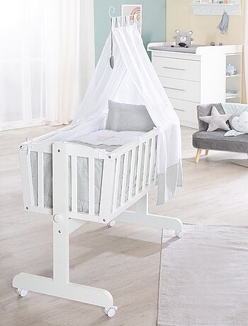 ROBA Culla Heartbreaker 40×90 cm + set completo – legno laccato bianco