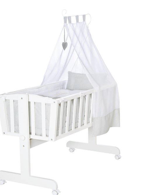 ROBA Culla Heartbreaker 40×90 cm + set completo – legno laccato bianco - Kiabi
