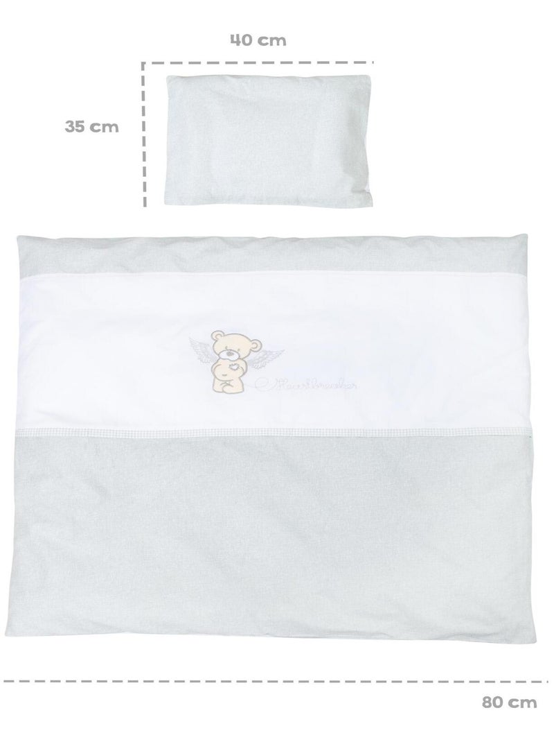 ROBA Culla Heartbreaker 40×90 cm + set completo – legno laccato bianco Bianco - Kiabi