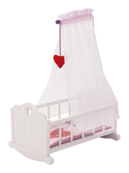 ROBA Culla per bambole completa "Fienchen" – incluso set tessile rosa – laccata - Kiabi