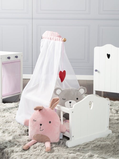 ROBA Culla per bambole completa "Fienchen" – incluso set tessile rosa – laccata - Kiabi